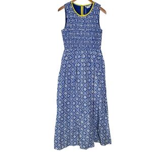 Boden NWT Smocked Bodice Cotton Maxi Dress Size 8 Regular